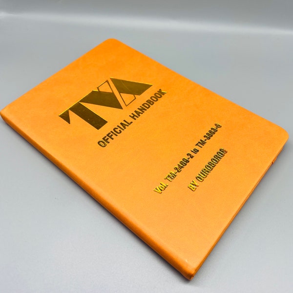 Hand Foil Embossed TVA Official Handbook Notebook/Journal