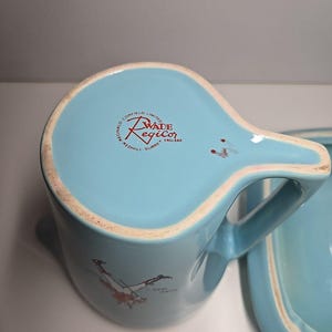 Vtg Johnnie Walker Water Jug Pitcher And Ashtray Dish Set Wade England image 8