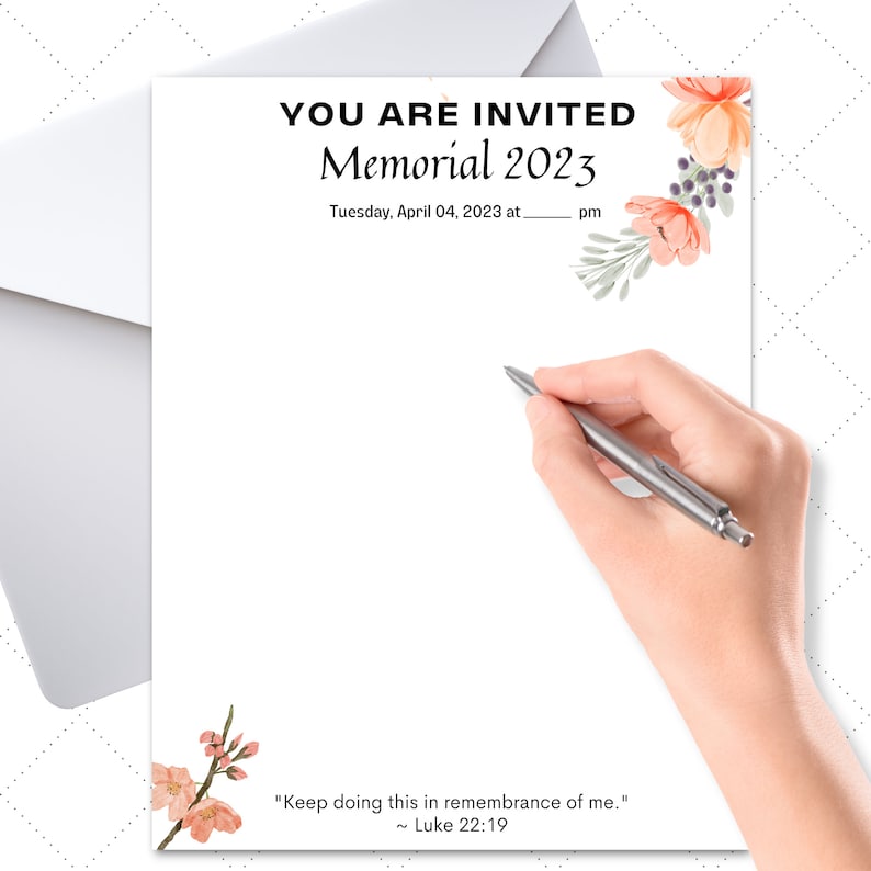JW Letter Writing Bundle 2023 Memorial Invitation JW Gifts Etsy