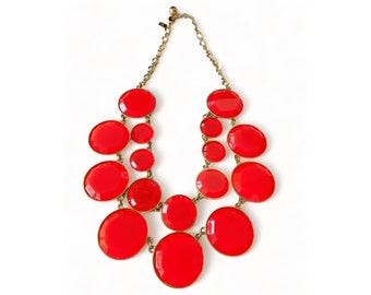 Stunning Kate Spade “BAUBLEBOX” Magic Flo Pink Bib Statement Necklace (Kate Spade, New York / Signedj / Barbiecore)