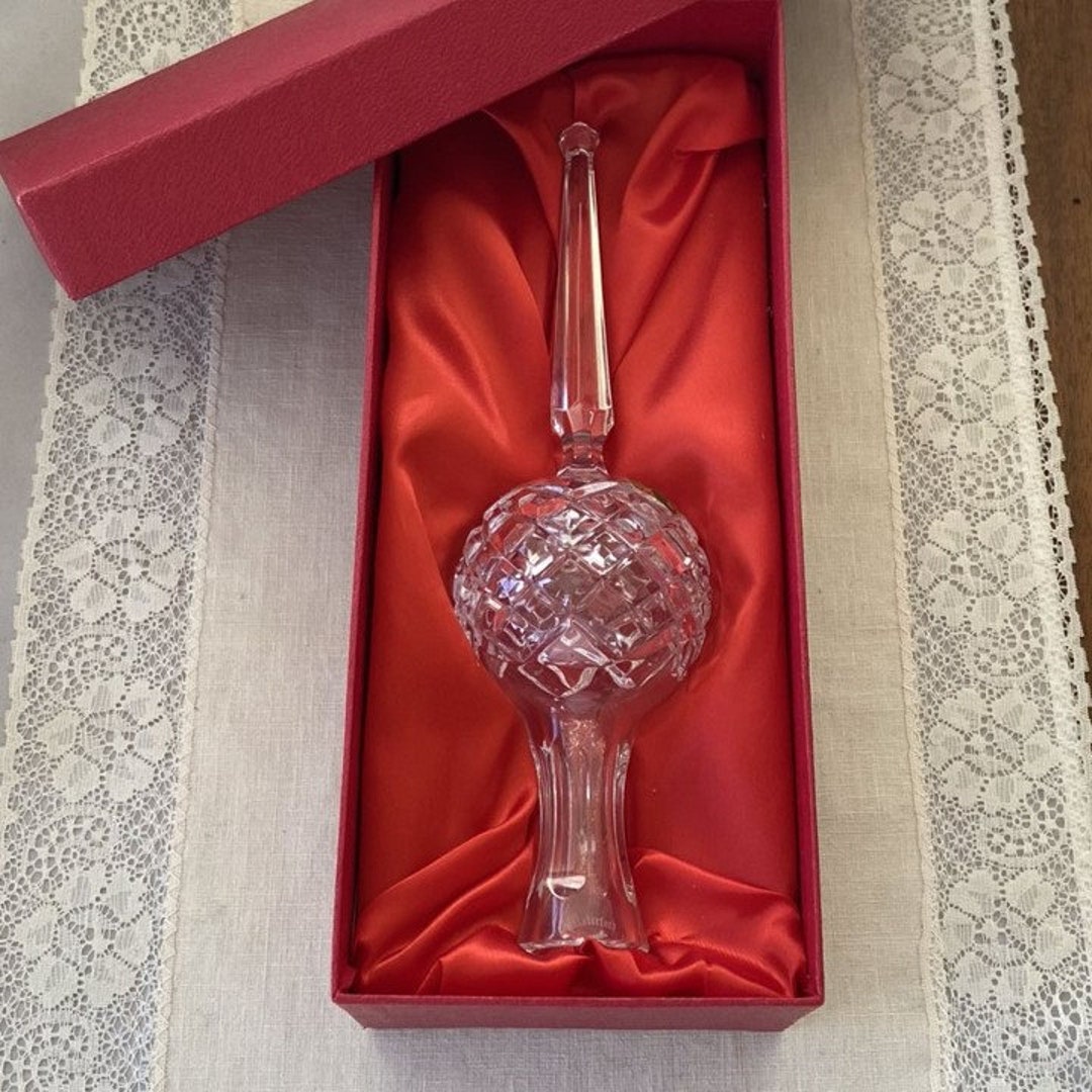 Waterford Crystal Christmas Tree Topper With Original Box - Etsy