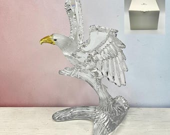 Swarovski Crystal Bald Eagle “Feathered Beauties/Feathered Friends” (Pristine! Original Outer Box and Inner Box #248003) Vintage, Retired