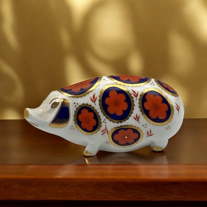 Royal Crown Derby Pig - Etsy