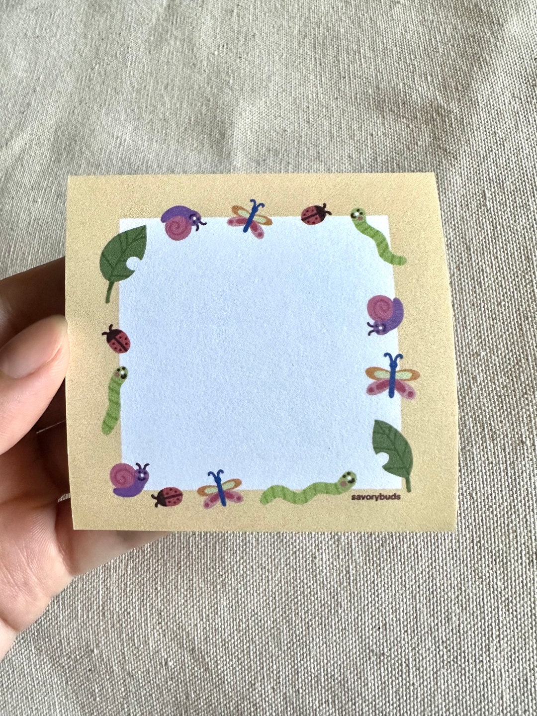 Bug Sticky Post-it Notes - Etsy