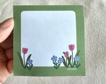 Floral Sticky Post-It Notes