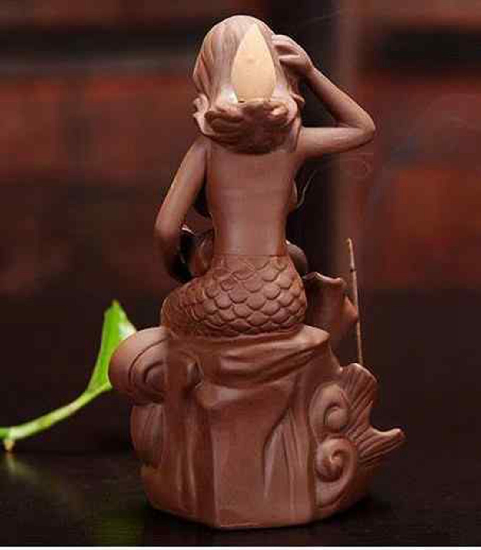 China Yixing Zisha Mermaid Backflow Incense Incense Burner Etsy