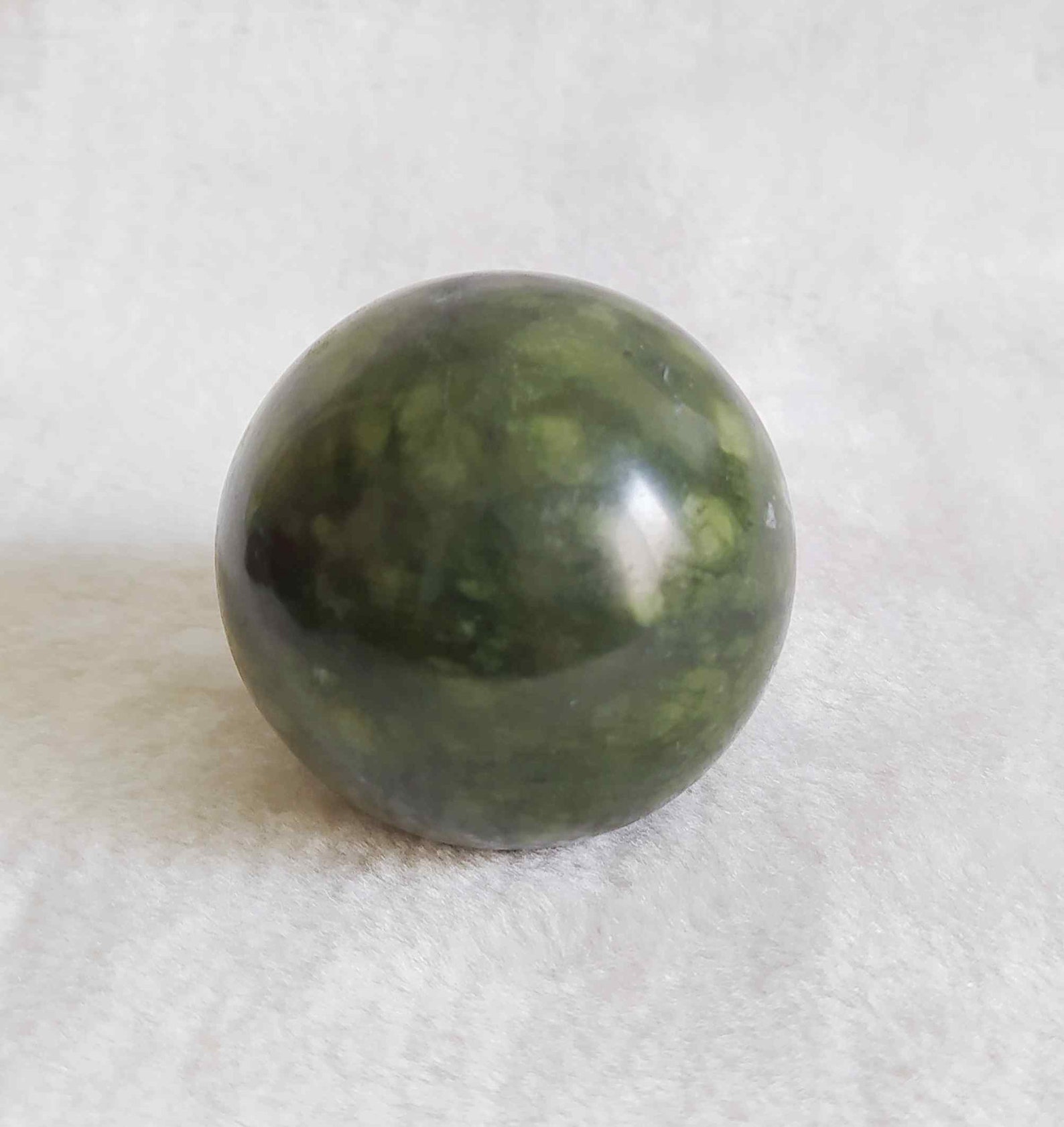 Natural 54mm Green Jade Carved Sphere Jade Sphere Etsy