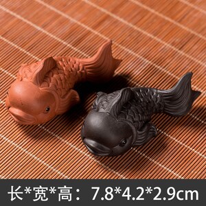 Fingertip tea pets,  China Yixing Zisha Tea Pet Carving Fish Decoration/ Statue, personality and sculpture crafts