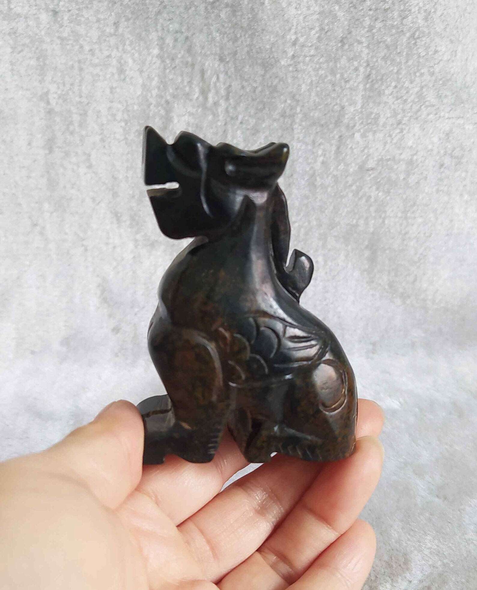 Antique Old Chinese Jade Carved Dragon Figurine E2601 Etsy