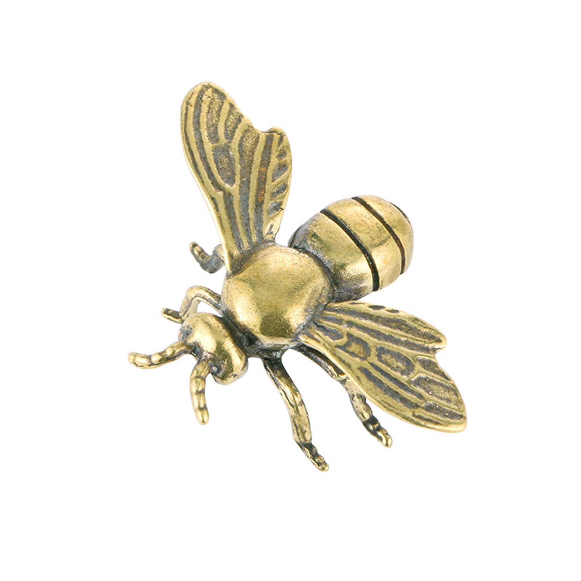 Brass Retro Bee Figurine Small Bee Statue Animal Figurines Gift House Ornament 