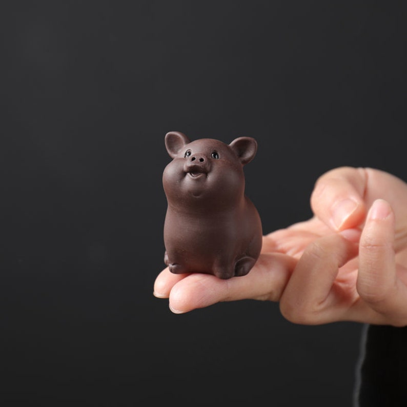 Fingertip Tea Pets Chinese Yixing Zisha Mini Cute Animal Tea Etsy