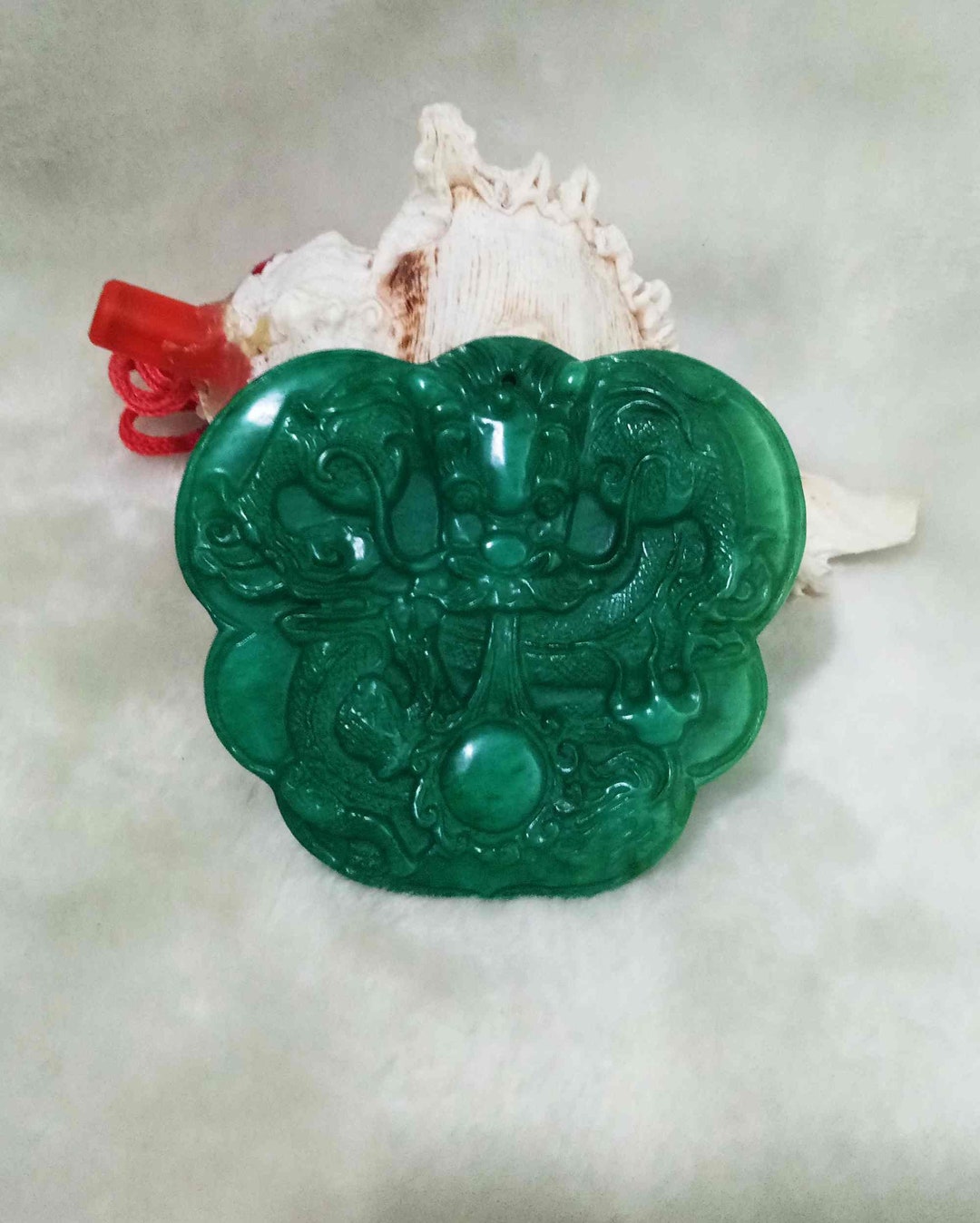 Antique Chinese Green Jade Dragon Figurine. E1751 Etsy