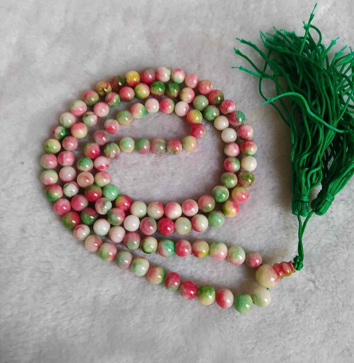 Natural Colorful Jade 108 prayer beads necklace /bracelet Etsy
