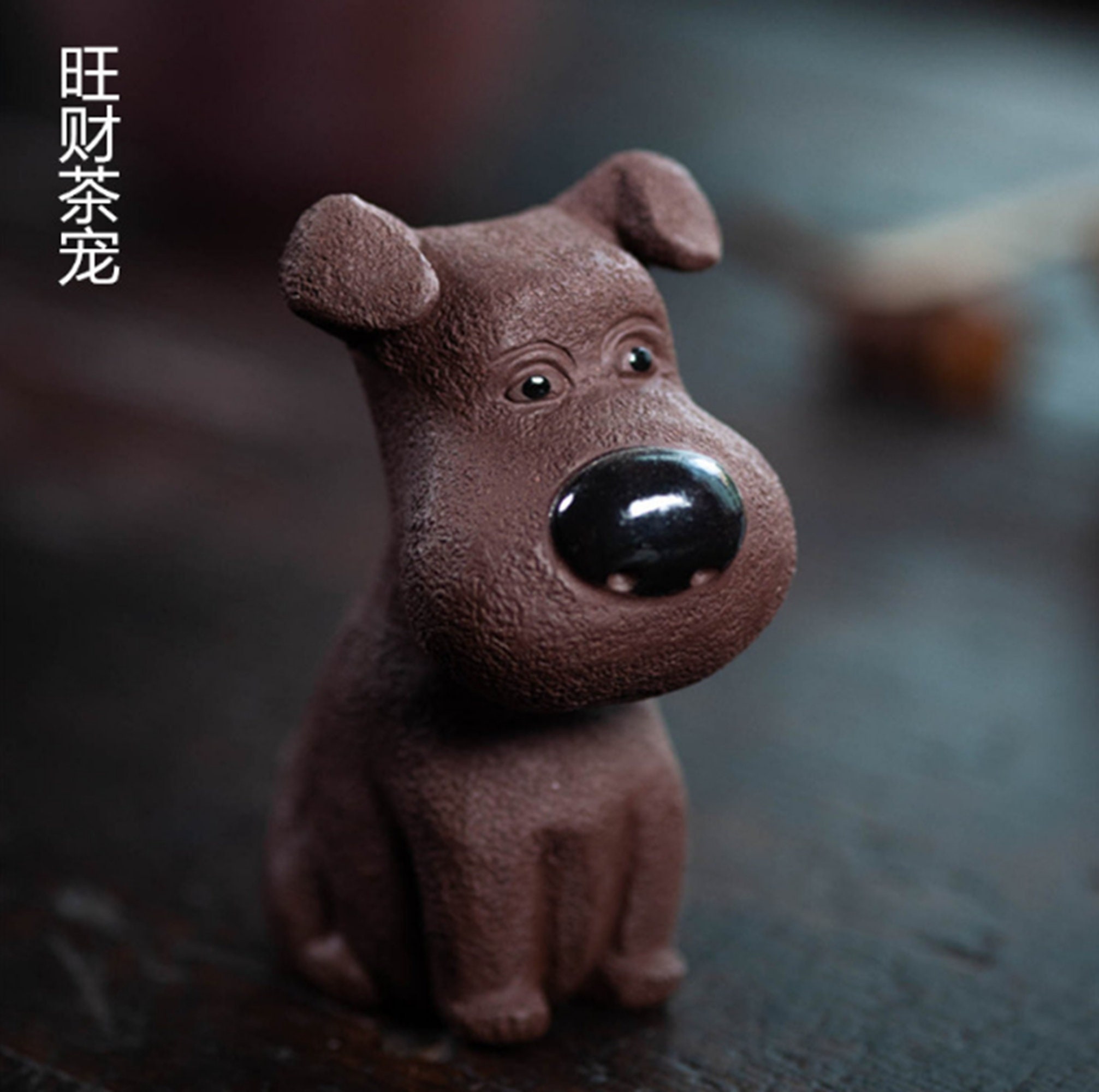 China Yixing Purple Clay Handmade Tea Pet Cute Buddha Decoration\uff0cCan be used as home office decorations