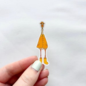 Sticker imperméable canard pour les jours de pluie