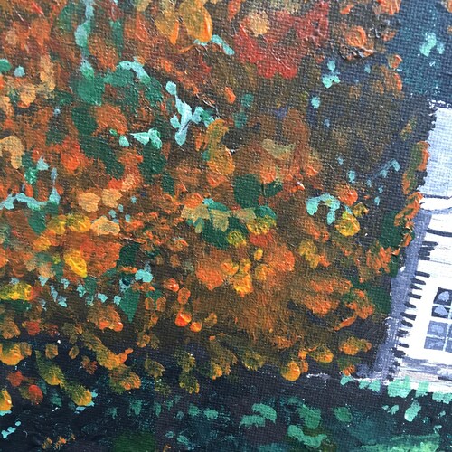Acrylic shops Mountainscape