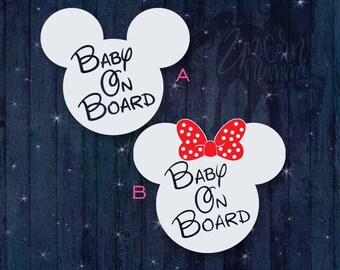 Disney Baby On Board Etsy