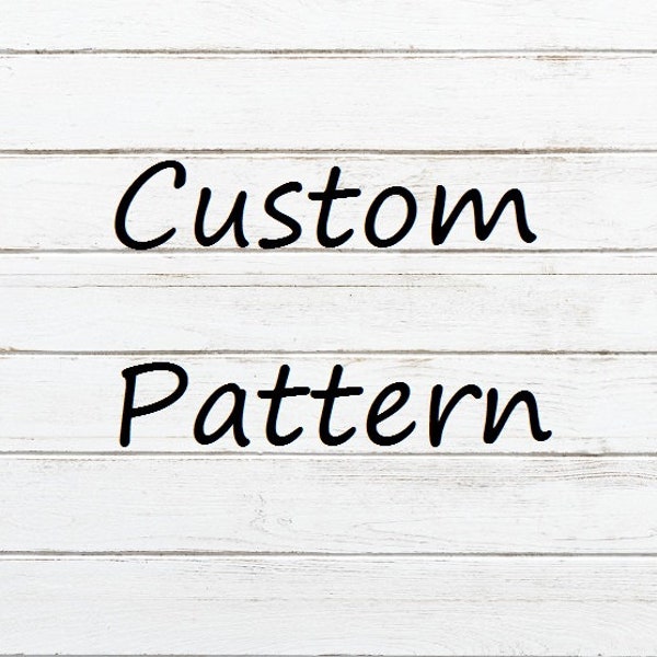 Custom cross stitch pattern personalized