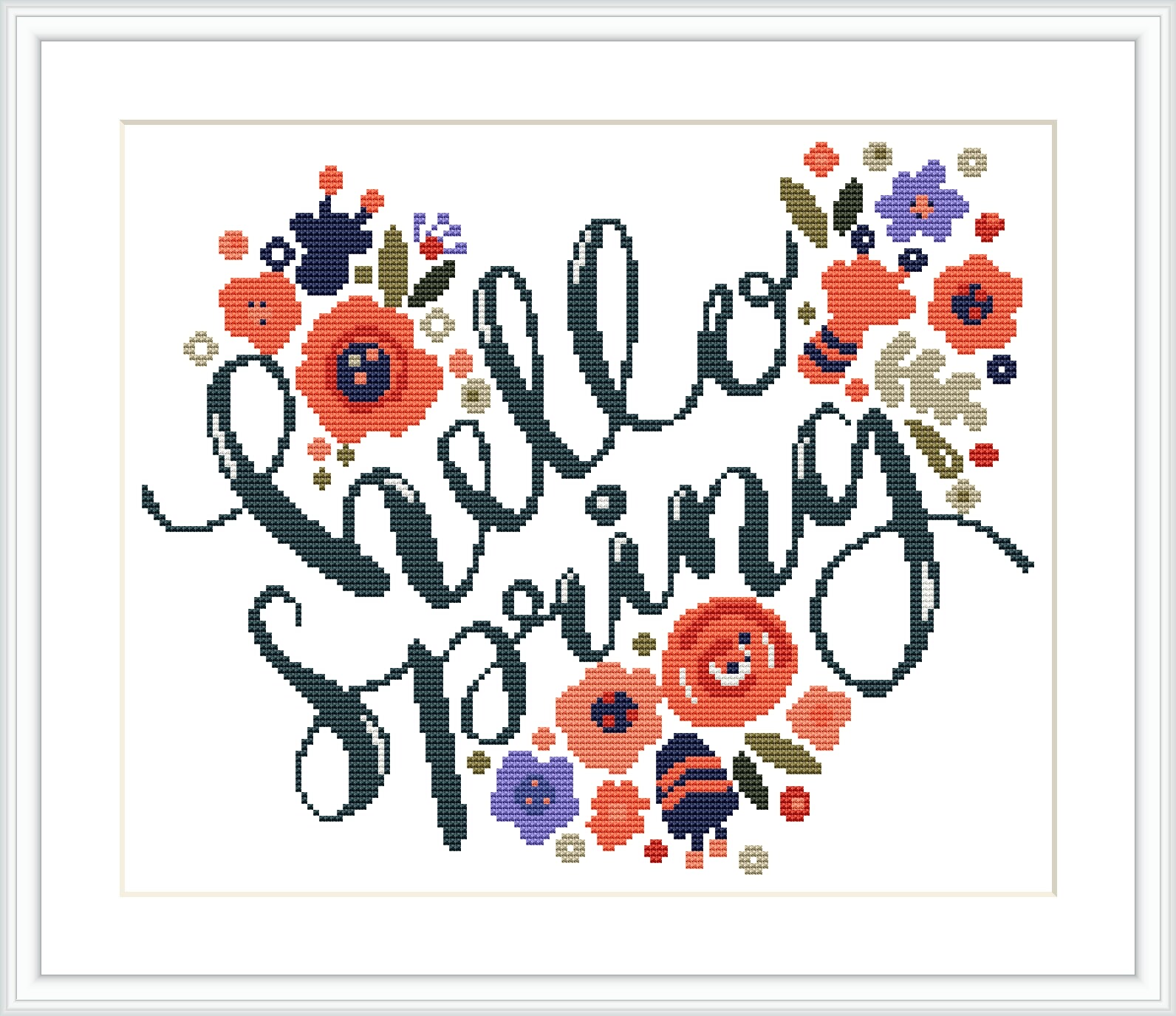 Spring cross stitch pattern pdf spring season cross stitch Etsy