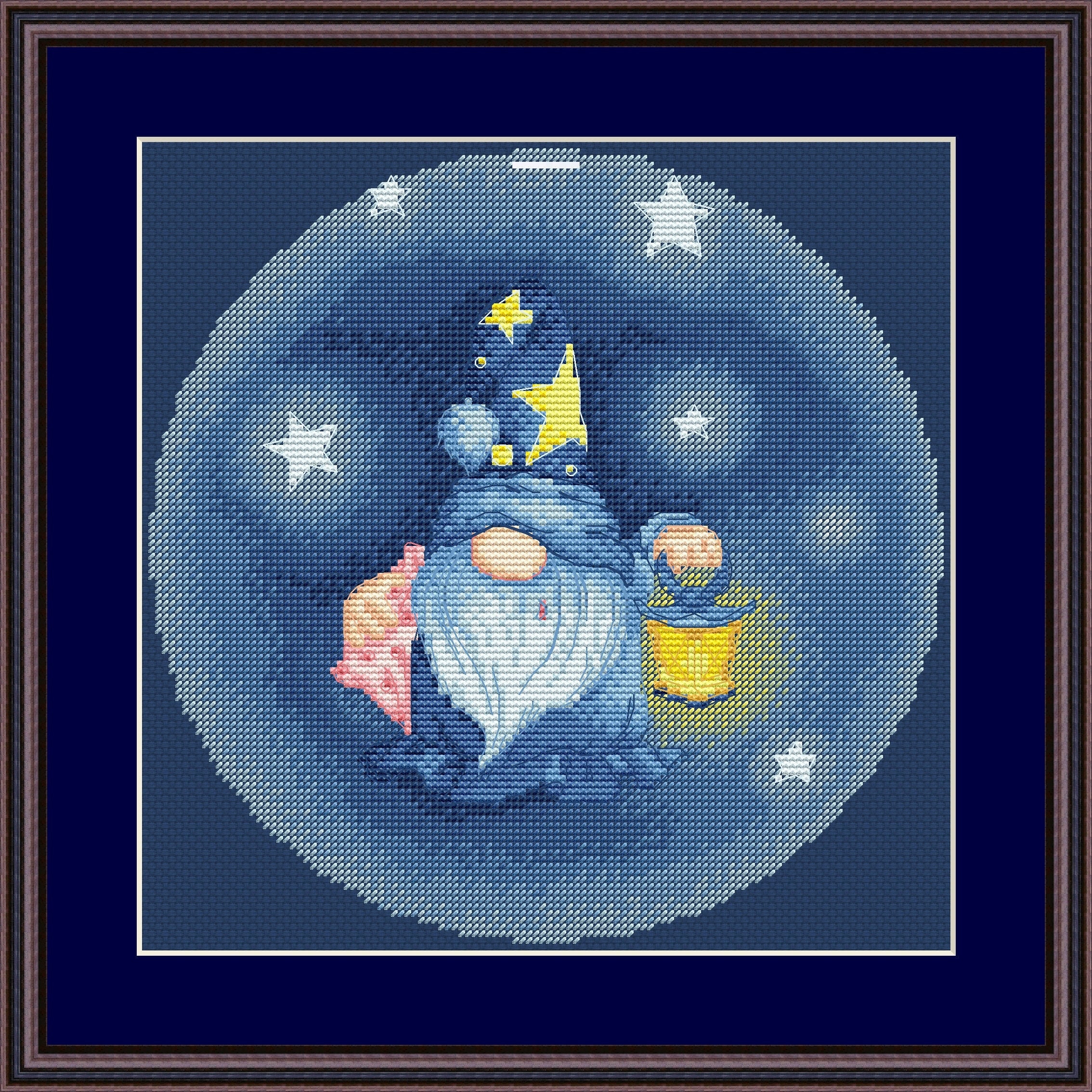 Gnome Cross Stitch Pattern Fantasy Cross Stitch Nursery Etsy
