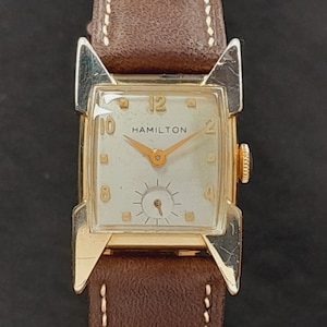 1955 Hamilton CLARK Vintage Watch - 10k Gold Filled, Manual Wind, Serviced September 2024