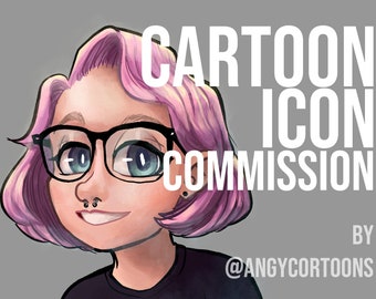 Cartoon Portrait/Headshot/Bust/Icon/Match Icons Commission