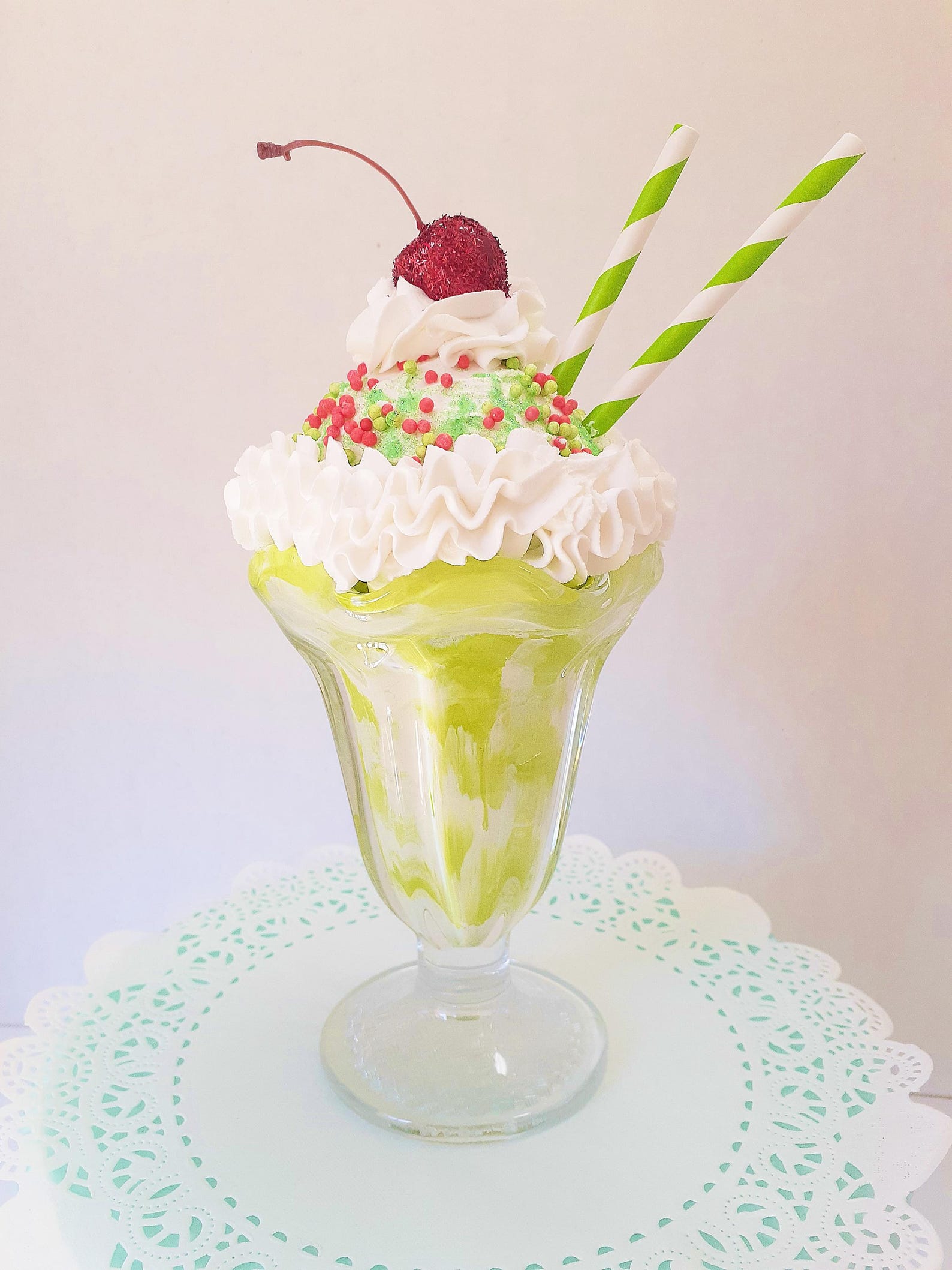 Fake Ice Cream Sundae, Tiered Tray Decor - Etsy