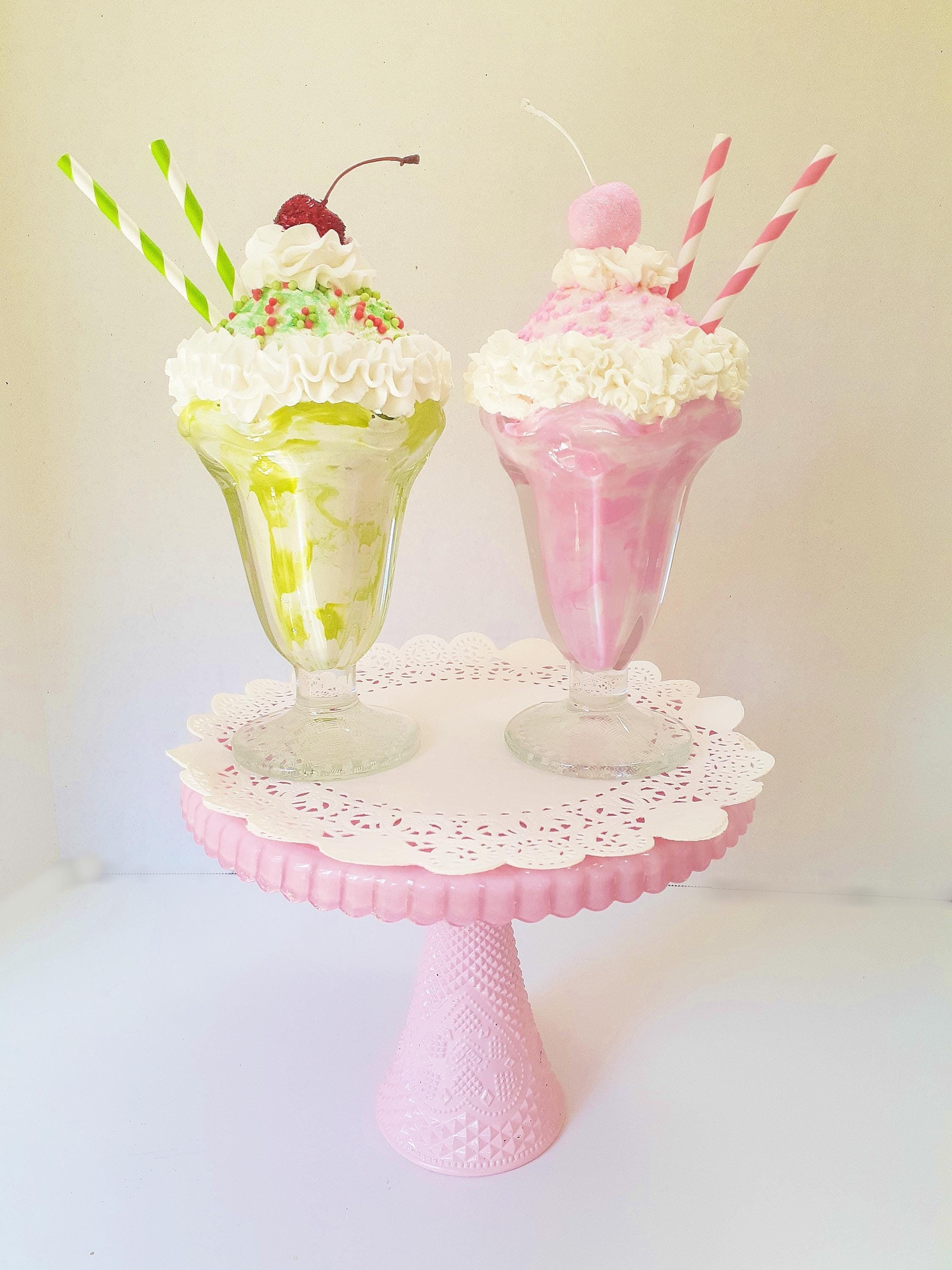 Fake Ice Cream Sundae, Tiered Tray Decor - Etsy