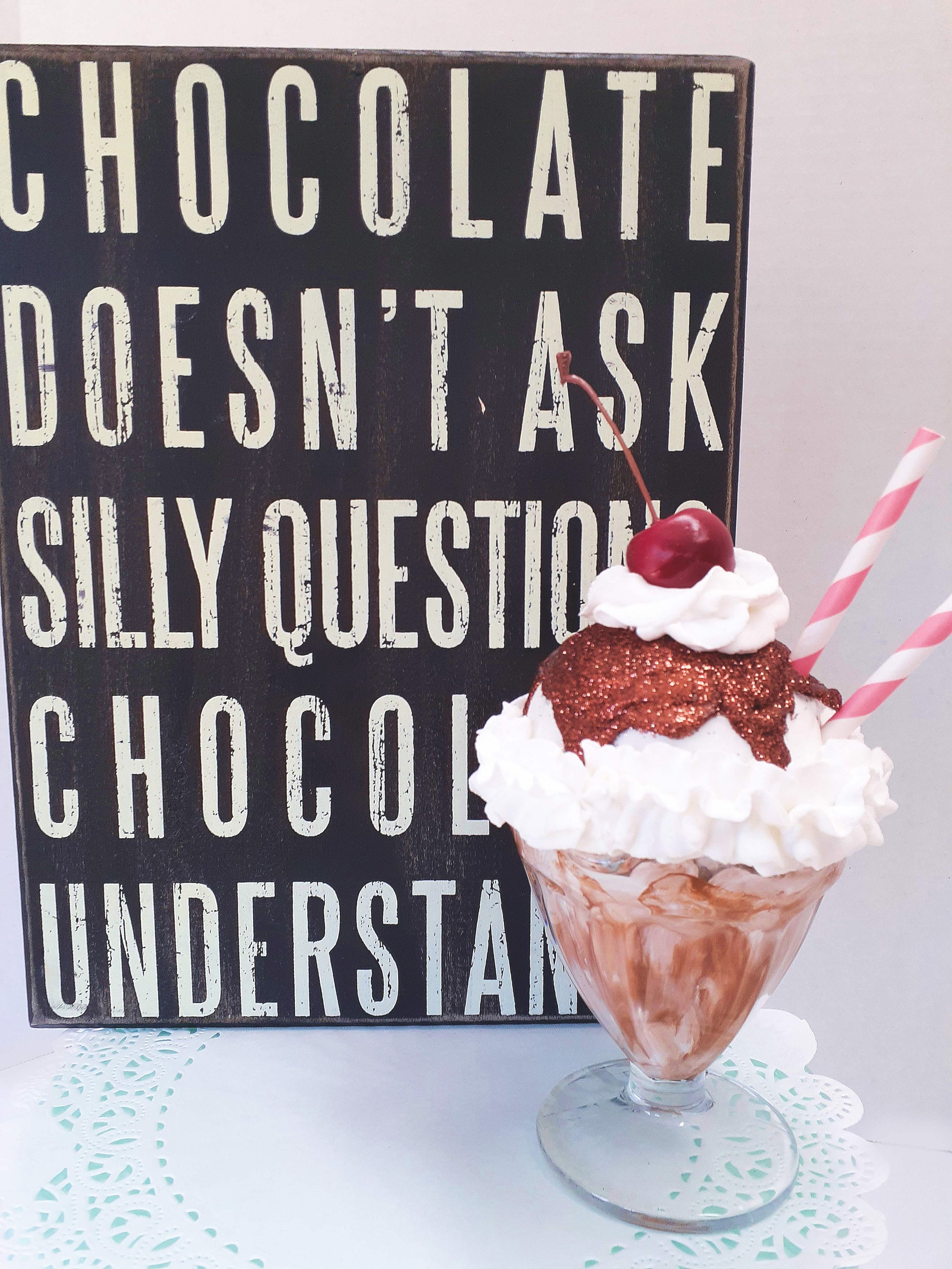 Fake Ice Cream Sundae, Tiered Tray Decor, Photo Prop - Etsy