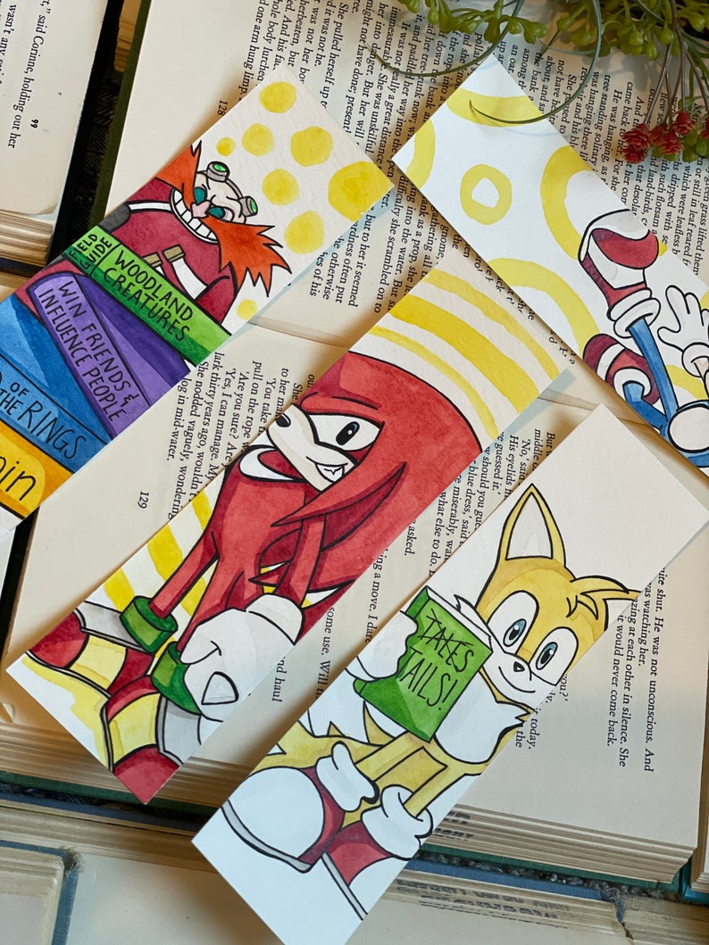 Sonic & Among Us Bookmarks Etsy