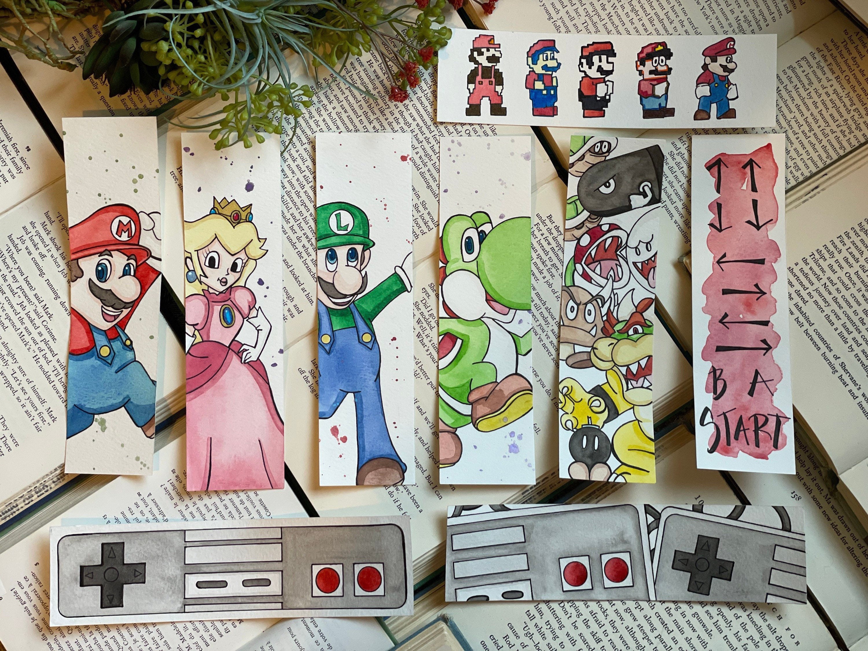 Nintendo Bookmarks Etsy