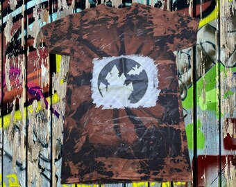 Hanes - Women's - Cotton - Acid Wash - Haunted House glow in the dark - graphic - T-shirt dress - Size O/S