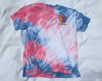 Delta Magnum Weights - Phantom Fireworks - Red and Blue Tie Dye T-shirt - Size Large