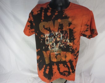 Acid Wash - So You Think You Can Dance 2010 Tour - Orange dye t-shirt - Size Medium