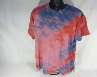Gildan - Red and Blue Tie Dye t-shirt - Sizes M,L, XL & 2XL