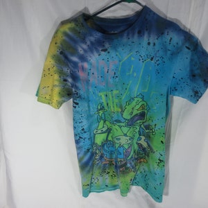 Nickelodeon - hergestellt in den 90er Jahren Krawatte Farbstoff T-shirt - Größe klein