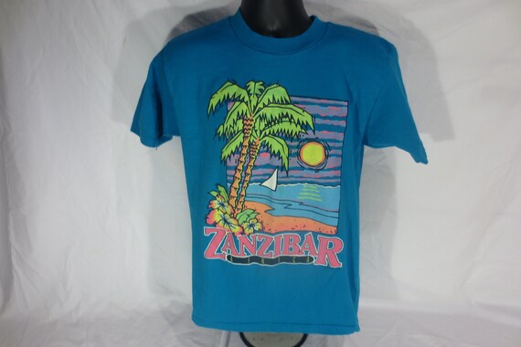 Vintage - Oneita - Zanzibar Africa t-shirt - Size