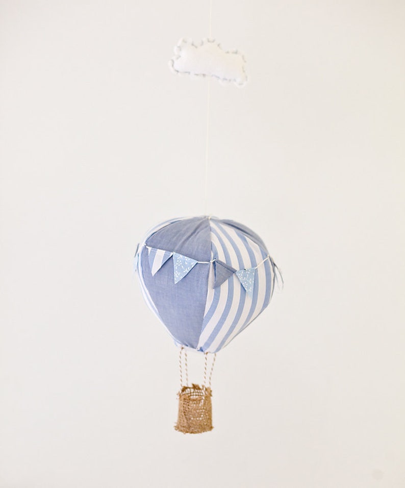 Hot Air Balloon Nursery Mobile Up Cycled Vintage Crib Etsy