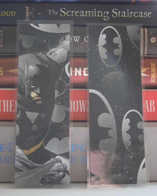 Batman DC Comics Superhero & Star Wars Villain Bookmark Bundle Includes 2 Premium Bookmarks Featuring Superman and Stormtrooper Superhero School Supplies, Office Supplies 