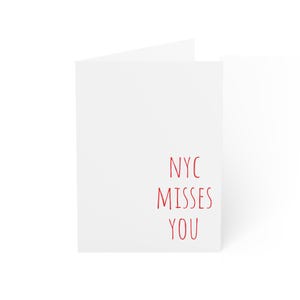 Ensemble de cartes de vœux NYC | Parfait pour envoyer de l'amour, des messages d'amitié, pour Noël, un anniversaire, un remerciement