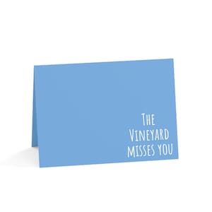 Vous me manquez dans le vignoble - Parfait pour un remerciement, un anniversaire, un rétablissement, un message de sympathie ou tout simplement parce que vous