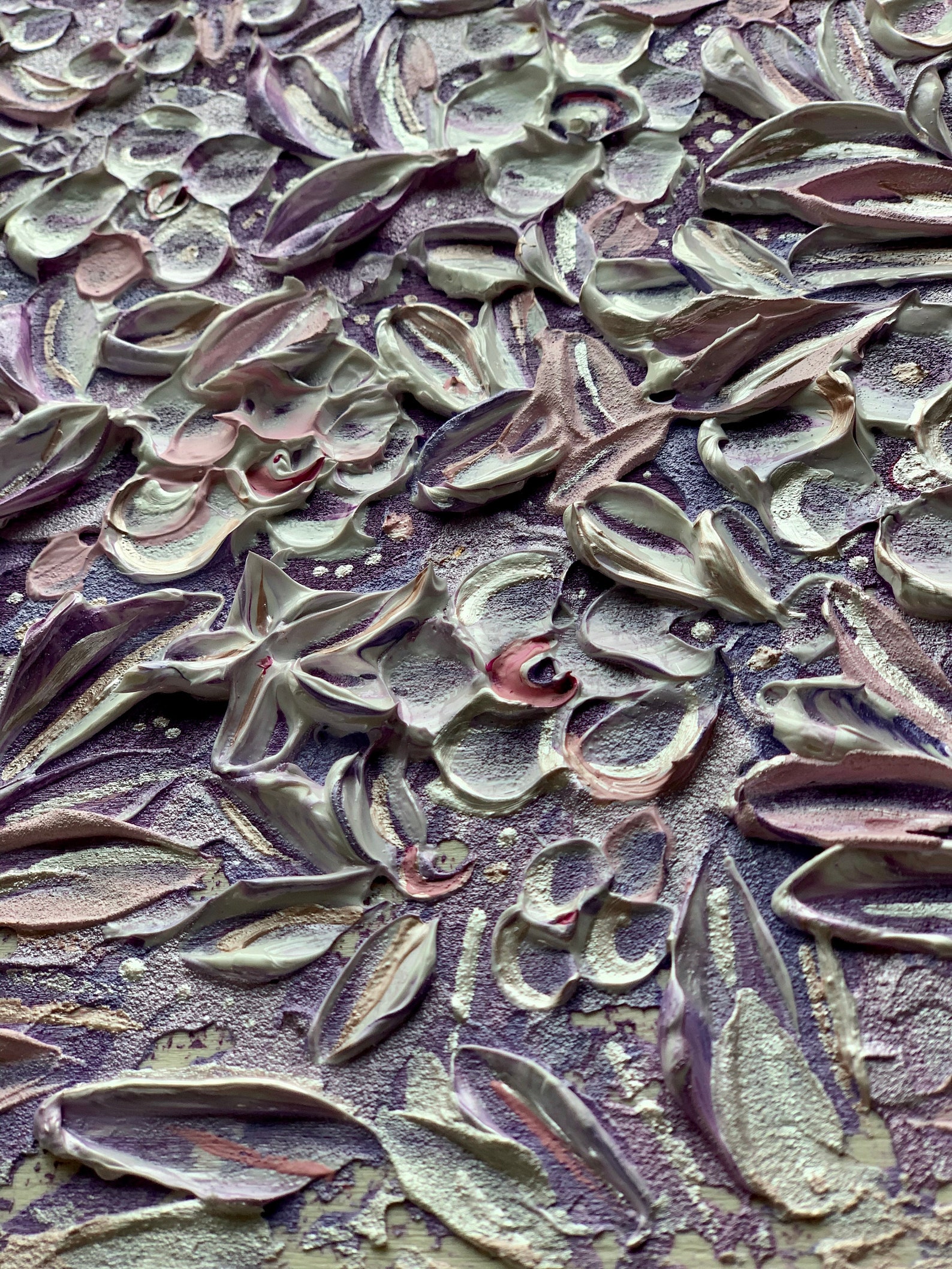 ORIGINAL Painting Acrylic on Wood Thick Textured 3D Paint Etsy