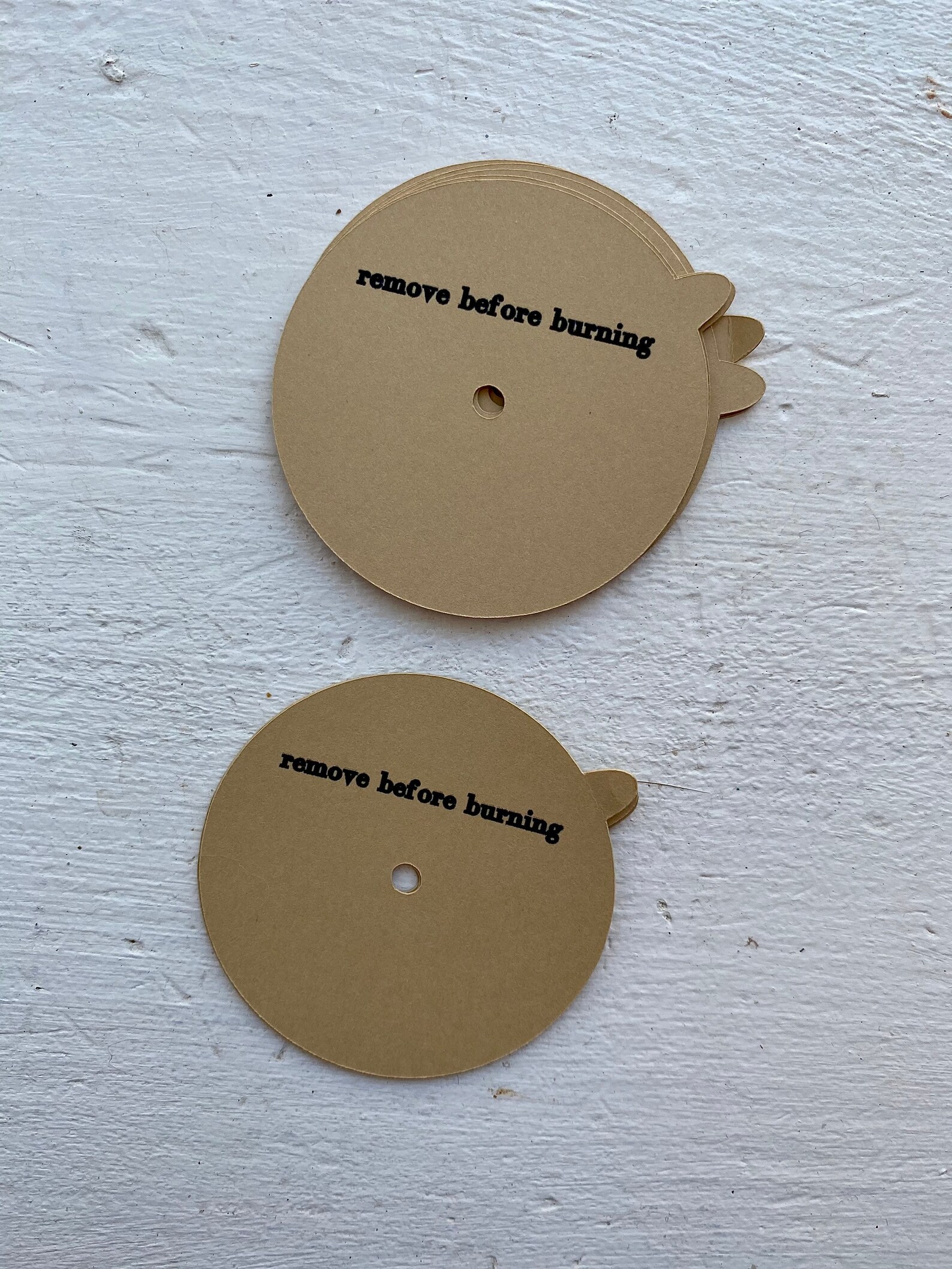 Round protective candle dust covers with tabs plain or Etsy