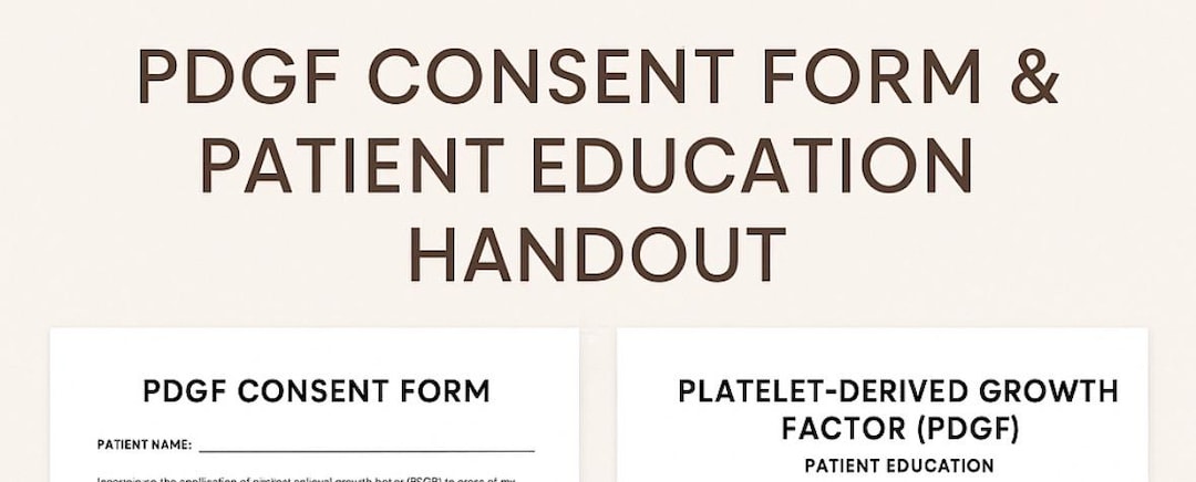 Consent Handout.pdf PDGF Consent Form & Patient Education Handout (printable PDF) - Etsy ...