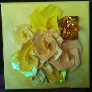 Mellow Yellow Origami Wall Art