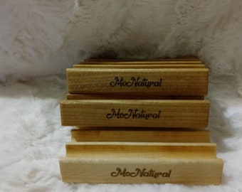 Engraved MoNatural Wooden Soap Dish (4x2.5)