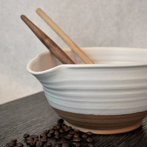 Ceramic Mixing Bowl | Batter Bowl | Mixing Bowl | Pouring Bowl | Salad Bowl | Mixing Bowl without Handle