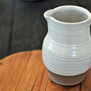 Farmhouse Pitcher | Ceramic Pitcher | Modern Rustic Stoneware