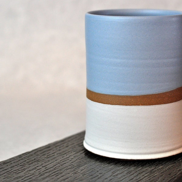 Keramik-Kaffeetasse | Becher | Kaffeebecher | Tasse handgefertigt | Keramiktasse | Tasse handgefertigt | Rustikale Kaffeetasse | Bauernhaus-Becher | Blaue Kaffeetasse