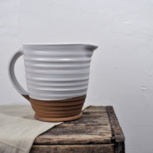 Farmhouse Pitcher | Ceramic Pitcher | Modern Rustic Stoneware